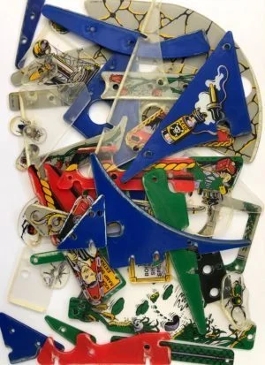addams family pinball machine plastiic set