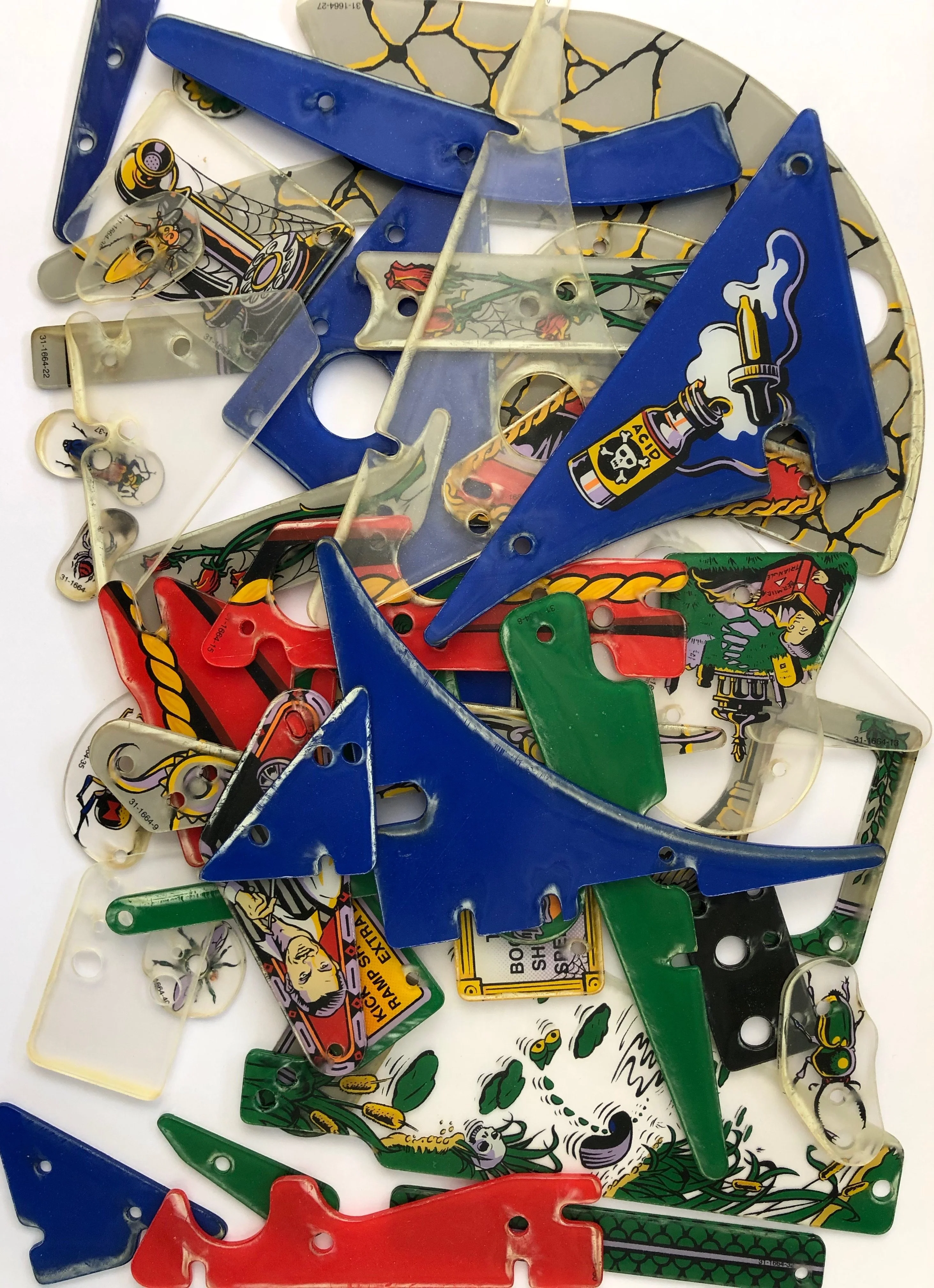 addams family pinball machine plastiic set