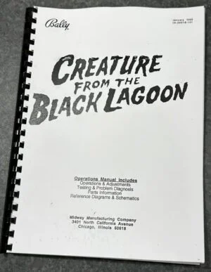 Creature from the black lagoon reproduction manual