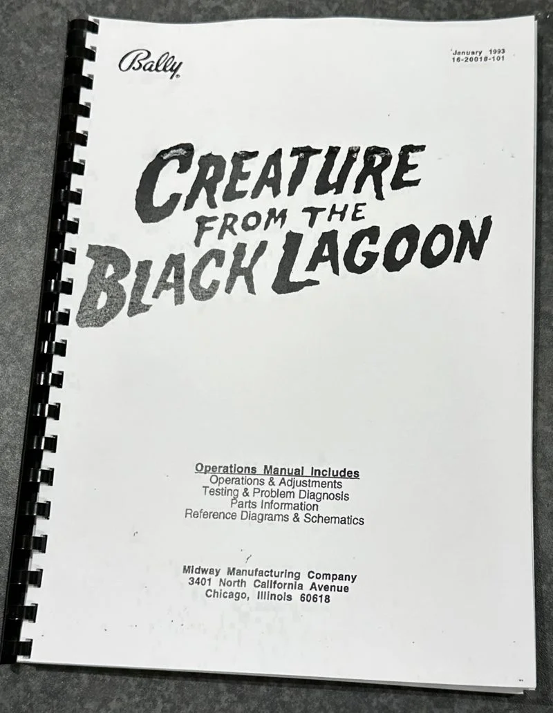 Creature from the black lagoon reproduction manual
