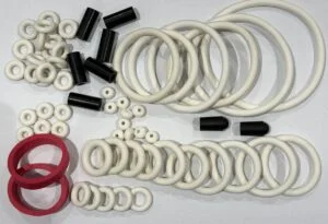 65 Piece rubber kit (in black or white)