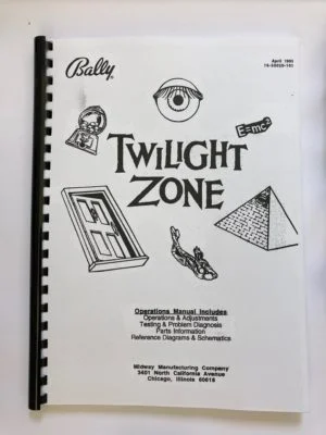 manual for twilight zone pinball machine