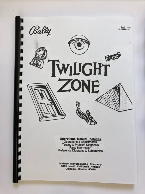 manual for twilight zone pinball machine