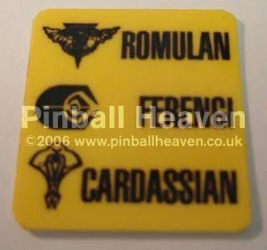 STTNG yellow neutral zone target decal