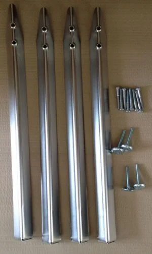 Gottlieb 27" leg set with levellers and bolts