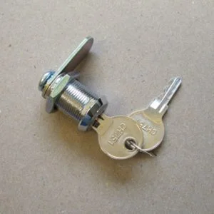 Coin door lock (keyless or keyed)