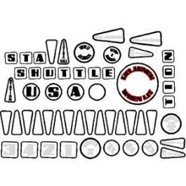 Insert decal set (Laminated & Die Cut) Space Station