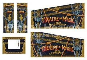 5 Piece cabinet decals - Theatre of Magic
