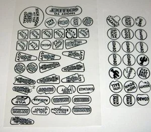Insert Decals (laminated & die cut) Cactus Canyon