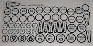 Insert decals (Laminated & Die Cut) Comet