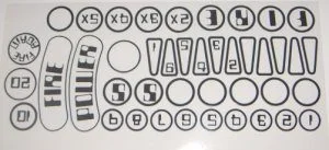 Insert decals (Laminated and Die Cut) Firepower