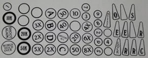 Insert decal set (Laminated & Die Cut) Sorcerer