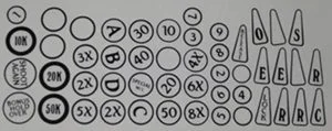 Insert decal set (Laminated & Die Cut) Sorcerer