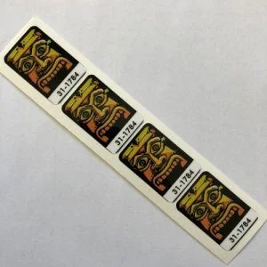 Set of 4 Indiana Jones drop target decals