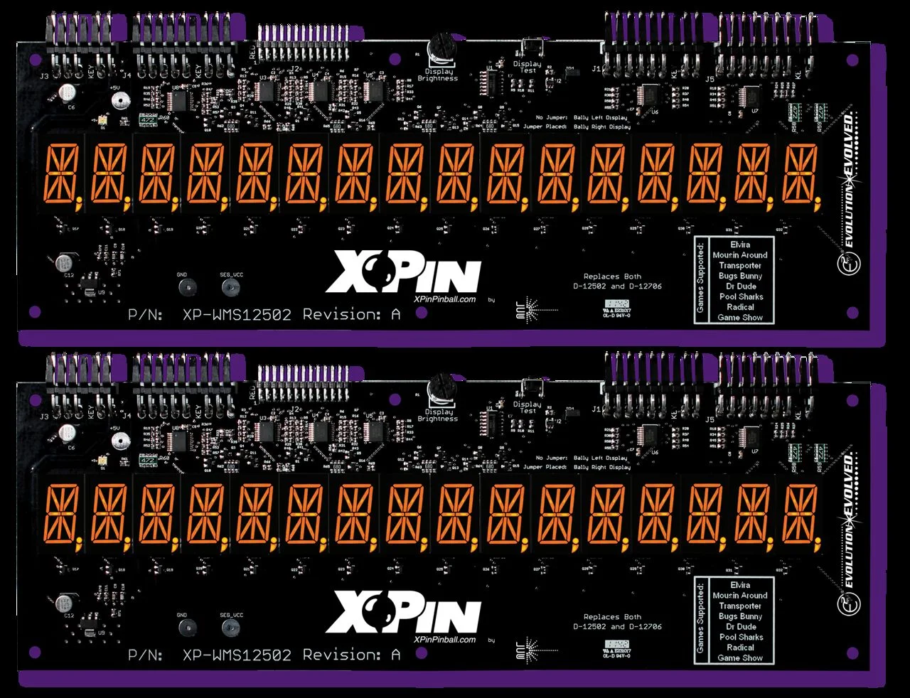 XP-WMS12502- 16 digit display (set of 2)