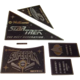Star Trek TNG Apron Decal Set Gold/Silver