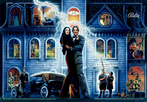 Addams Family backglass Mirrored GLASS!