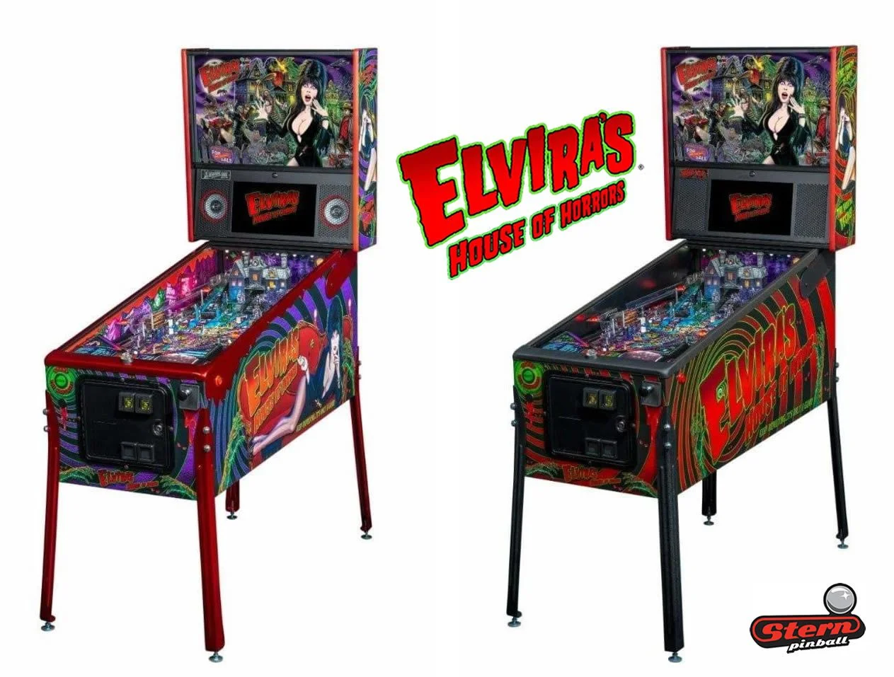 Elvira Pinball Machine by Stern