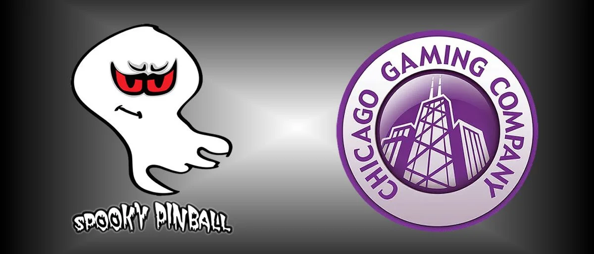 Spooky Pinball & Chicago Gaming Company Logos