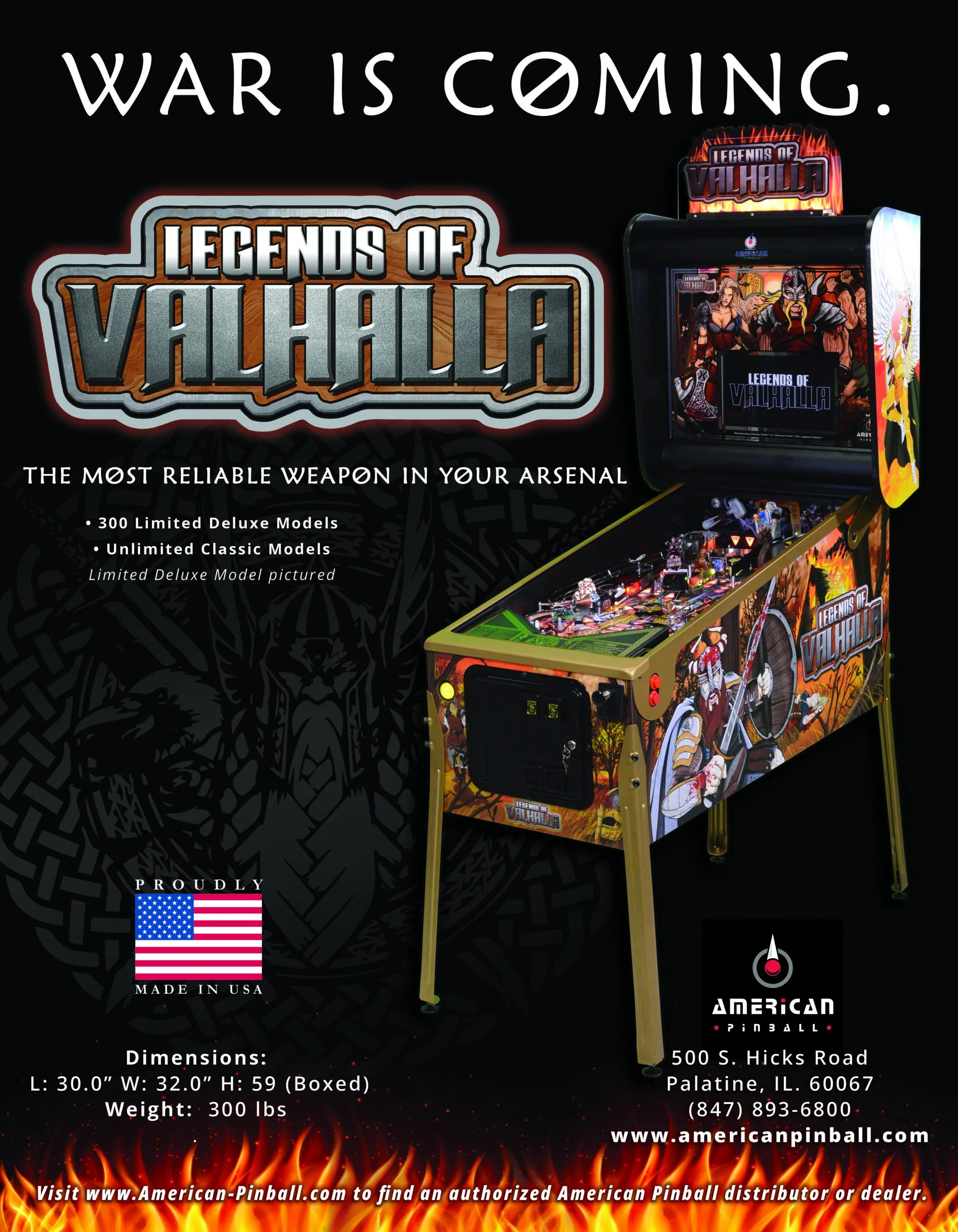 Legends of Valhalla by American Pinball - Image 2