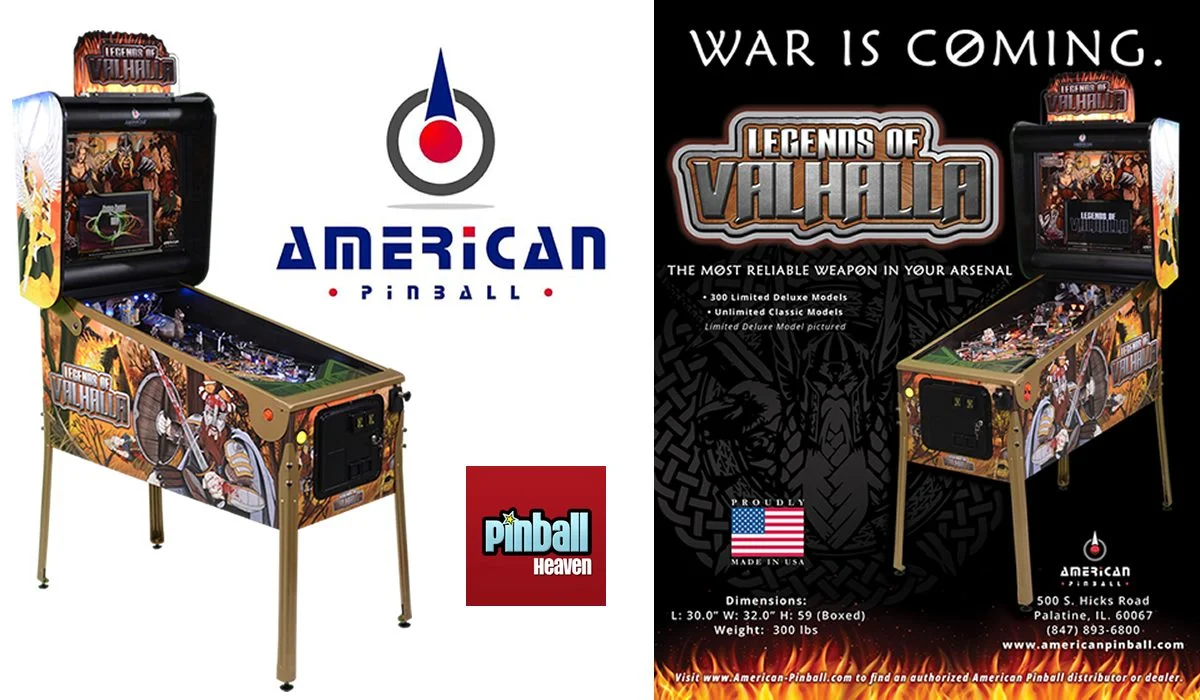 Legends of Valhalla Pinball Machine Released