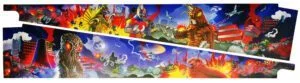Godzilla side blades (Stern Pinball) 502-7148-00 & 502-7148-T8