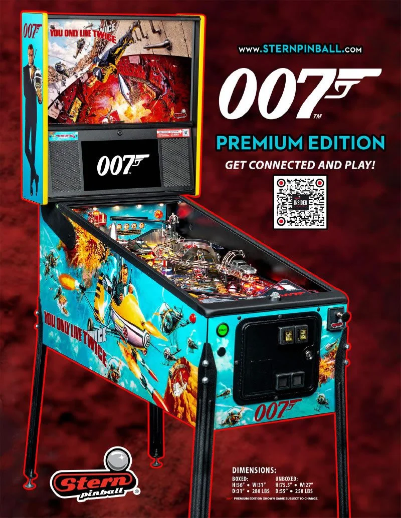 James Bond Premium Edition Pinball Machine James Bond Premium Edition Pinball Machine