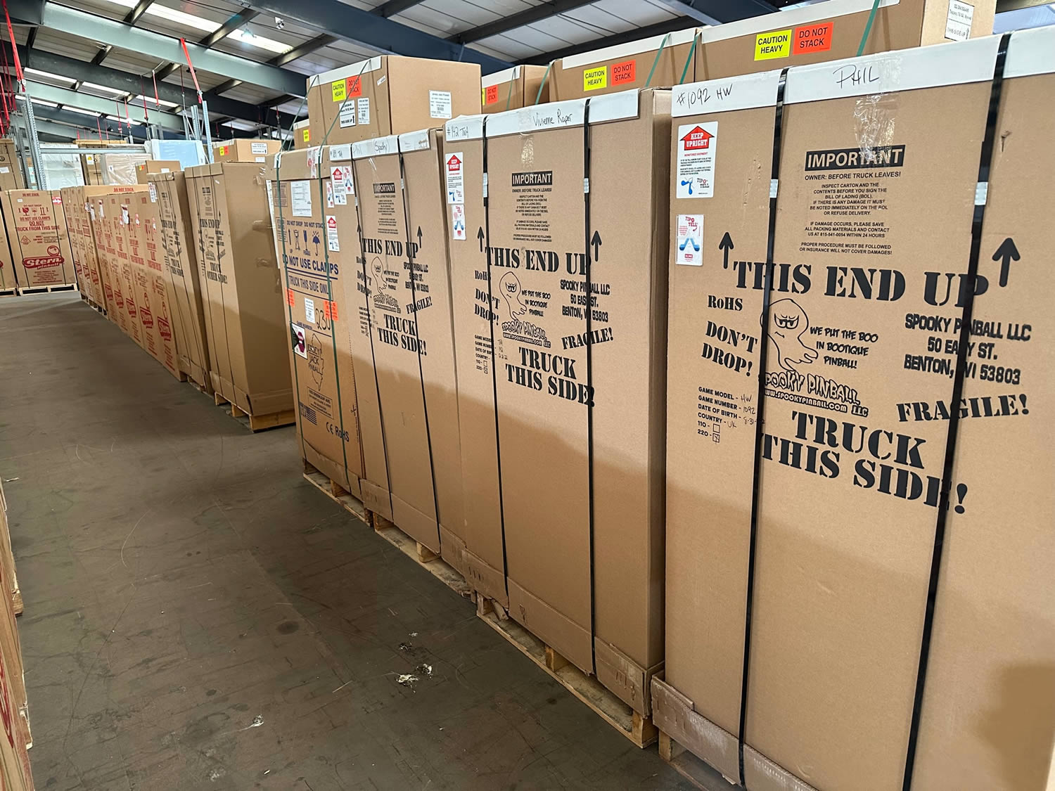 New Arrivals at our Pinball Machine Warehouse