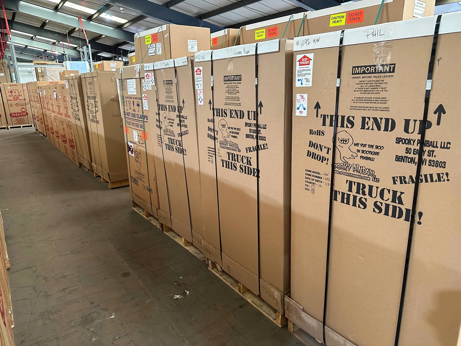 New Arrivals at our Pinball Machine Warehouse New Arrivals at our Pinball Machine Warehouse