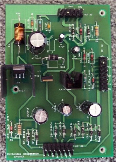 Gottlieb System 1 Power Supply Board GPS002 (B-18396)