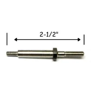 2-1/2" Tall Metal Post With #10-32 Threaded Base & #6-32 Threaded Male Top