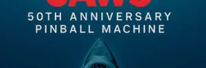 Jaws 50th Anniversary Pinball Machine Now available at just £8329 plus VAT