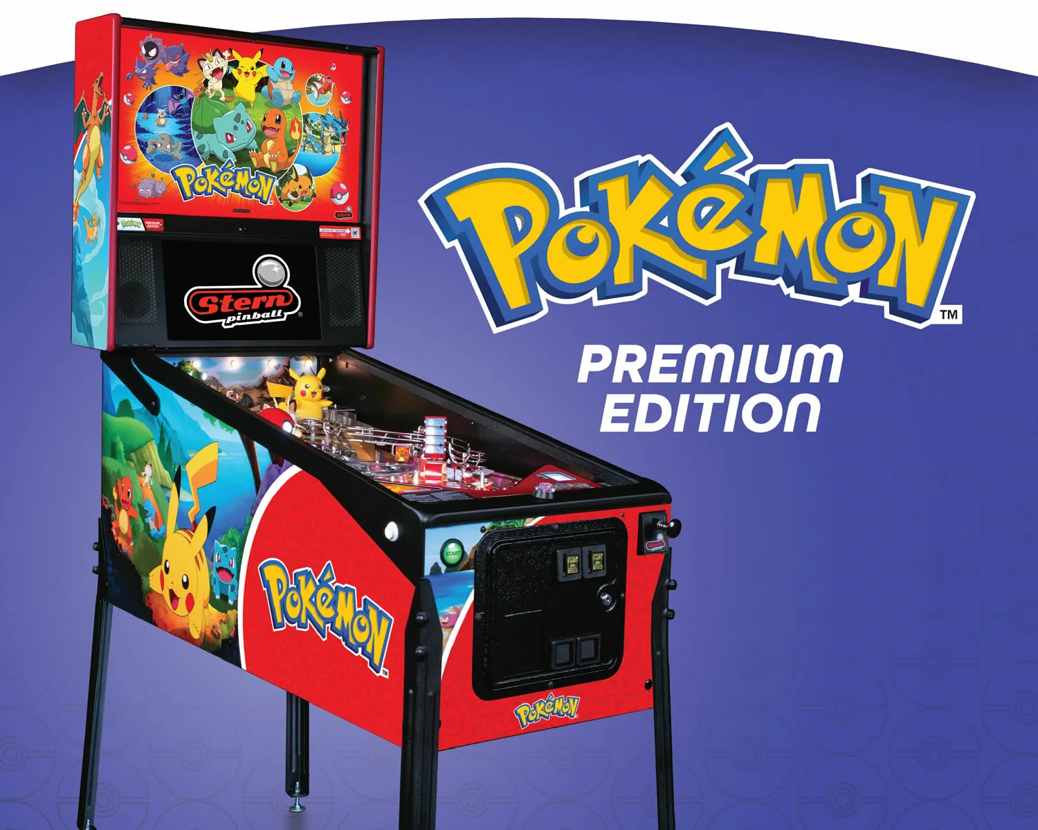 Pokemon Premium Edition Pinball Machine by Stern Pinball