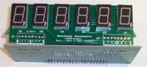 Bally/Stern 6-Digit LED Orange Numeric Display Board Set AS-2518-21/AS-2518-15 DIS021