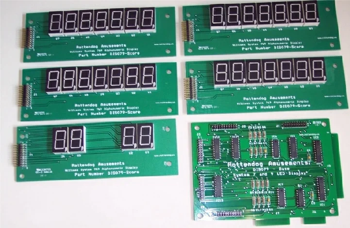 Williams 7 Digit Numeric Display Set, DIS079