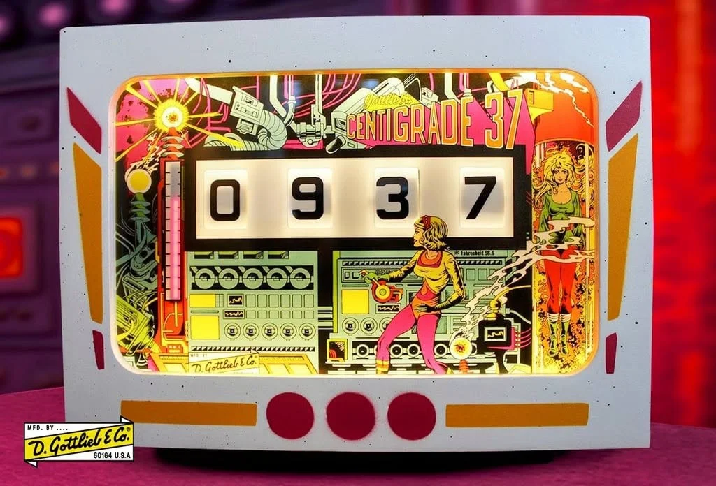 Centigrade 37 pinball clock